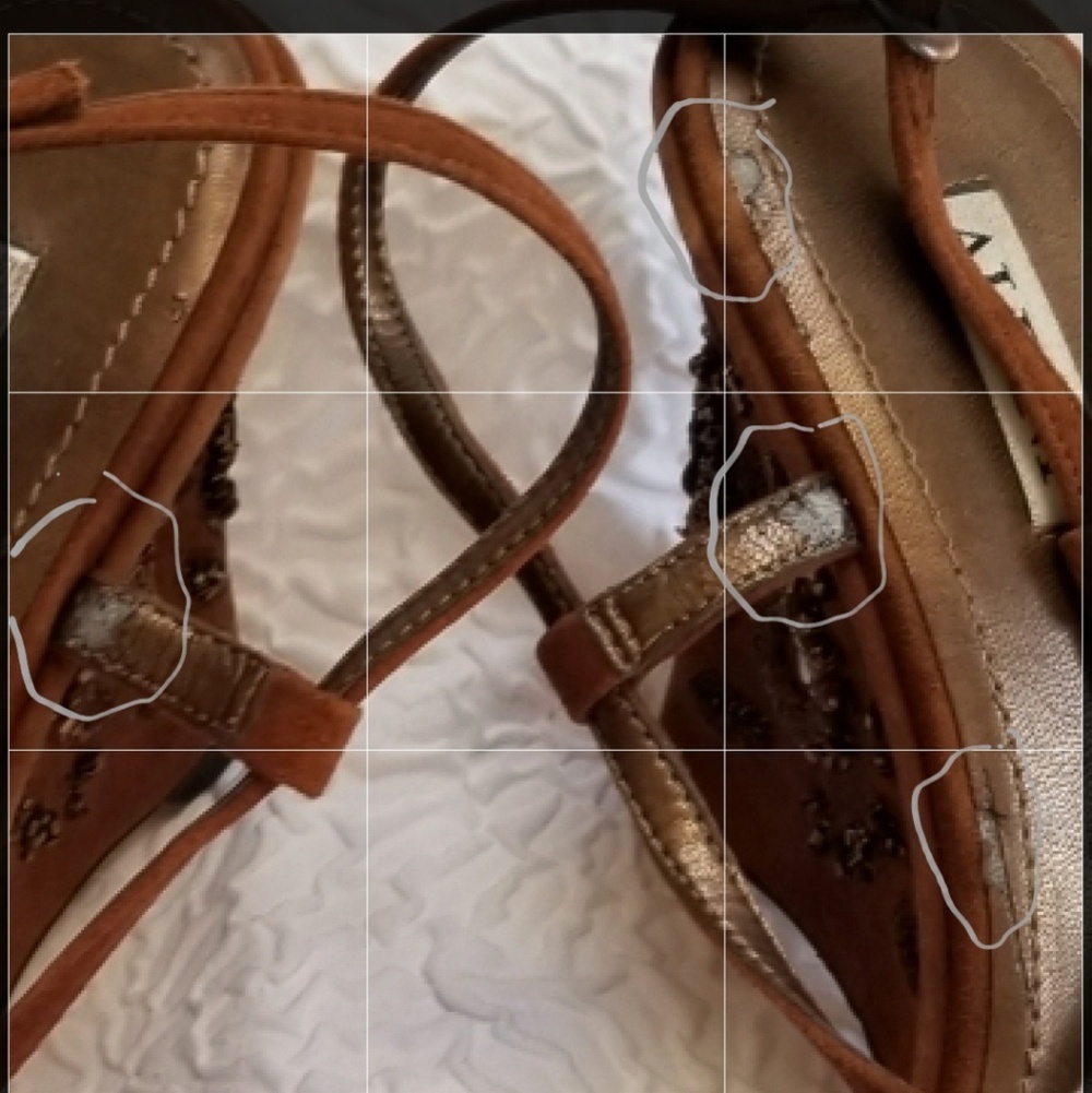 Alfani Serenity Caramel Suede Beaded Wedge Sandals - Picture 8 of 8